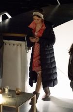 LILY COLLINS on the Set of Emily in Paris in Paris 06/24/2021