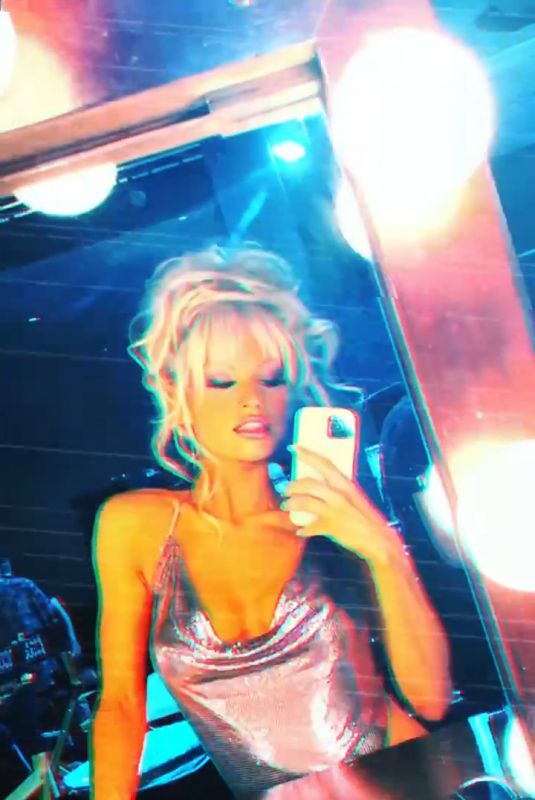 LILY JAMES as Pamela Anderson - Instagram Photos and Video 06/02/2021