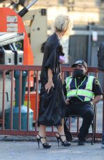 LILY JAMES as Pamela Anderson on the Set of Pam and Tommy in Malibu 06/13/2021