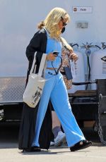 LILY JAMES on the Set of Pam and Tommy in Malibu 06/02/2021