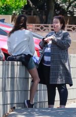 LILY KERSHAW Out for Coffee with a Friend in Los Feliz 05/31/2021