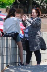 LILY KERSHAW Out for Coffee with a Friend in Los Feliz 05/31/2021