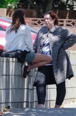 LILY KERSHAW Out for Coffee with a Friend in Los Feliz 05/31/2021