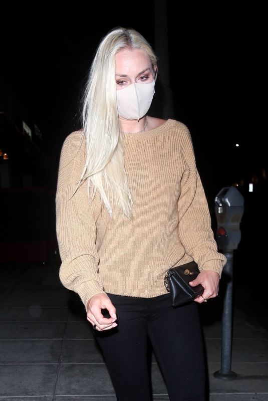 LINDSEY VONN Out with New Boyfriend in Beverly Hills 06/11/2021