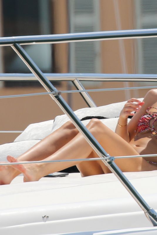 LORENA RAE in Bikini on a Yacht in Saint-Tropez 06/27/2021