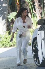 LORI HARVEY Out for Dinner at Sunset Towers in West Hollywood 06/23/2021