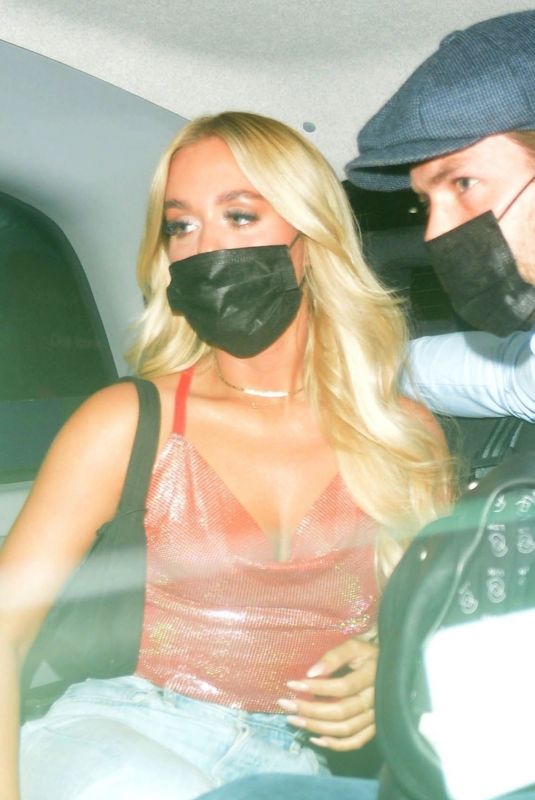 LOTTIE TOMLINSON and Lewis Burton Leaves Ned Restaurant in London 06/24/2021