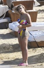 LUDOVICA PAGANI and ELETTRA LAMBORGHINI in Bikinis at a Beach in Greece 06/16/2021