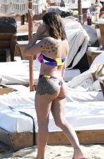 LUDOVICA PAGANI and ELETTRA LAMBORGHINI in Bikinis at a Beach in Greece 06/16/2021