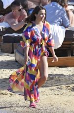 LUDOVICA PAGANI and ELETTRA LAMBORGHINI in Bikinis at a Beach in Greece 06/16/2021