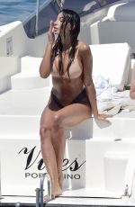 MADELINA GHENEA in Bikini at a Yacht in Portofino 06/01/2021