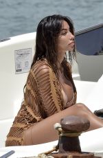 MADELINA GHENEA in Bikini at a Yacht in Portofino 06/01/2021
