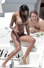 MADELINA GHENEA in Bikini at a Yacht in Portofino 06/01/2021
