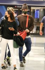 MADELYN CLINE and Chase Stokes at Los Angeles International Airport 05/31/2021