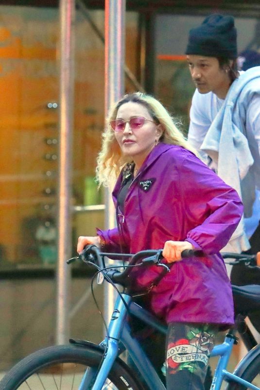 MADONNA and Ahlamalik Williams Out Riding Bikes in New York 06/13/2021