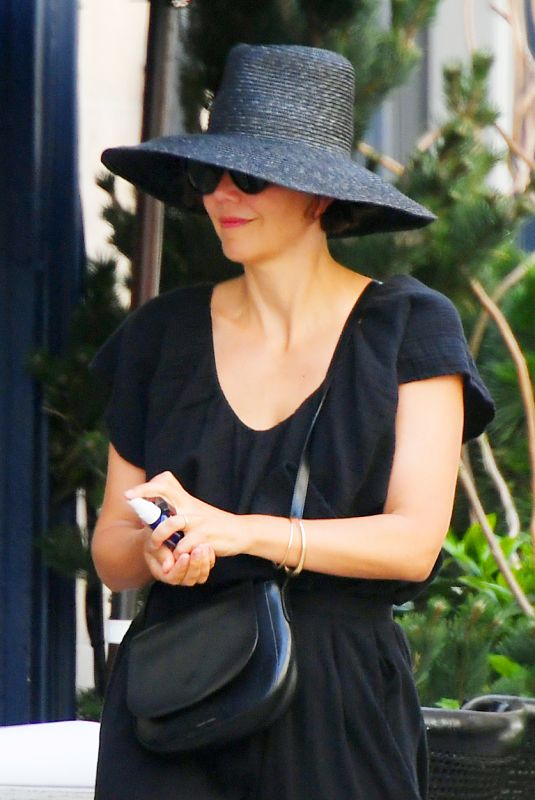 MAGGIE GYLLENHAAL Out for Lunch at La Mercerie in New York 06/25/2021
