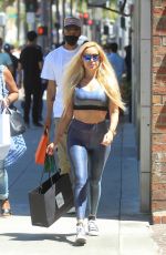 MARCELA IGLESIAS Out Shopping at Saks Fifth Avenue on Rodeo Drive in Beverly Hills 06/12/2021