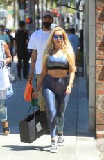 MARCELA IGLESIAS Out Shopping at Saks Fifth Avenue on Rodeo Drive in Beverly Hills 06/12/2021