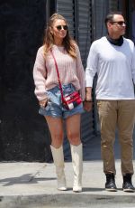 MARIA MENOUNOS Out Shopping at Melrose Ave in Los Angeles 06/07/2021