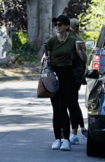MARIA SHRIVER Playing Tennis with Her Daughters KATHERINE and CHRISTINA SCHWARZENEGGER in Brentwood 06/14/2021