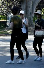 MARIA SHRIVER Playing Tennis with Her Daughters KATHERINE and CHRISTINA SCHWARZENEGGER in Brentwood 06/14/2021