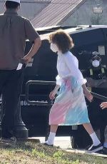MAYA HAWKE and NATALIA DYER on the Set of Stranger Things 4 in Atlanta 06/11/2021
