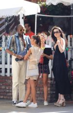 MAYA HENRY, CHANTEL JEFFRIES and Vas J Morgan at The Ivy in West Hollywood 06/10/2021