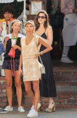 MAYA HENRY, CHANTEL JEFFRIES and Vas J Morgan at The Ivy in West Hollywood 06/10/2021