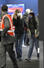 MEG and DAISY TRUE RYAN at LAX Airport in Los Angeles 06/10/2021