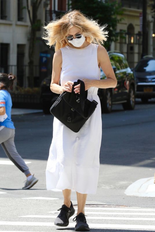 MEG RYAN Out Shopping in New York 06/18/2021