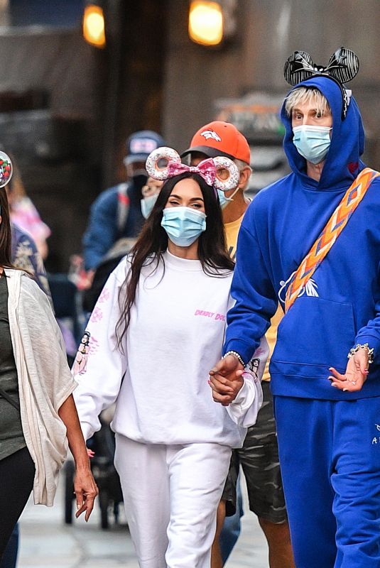 MEGAN FOX and Machine Gun Kelly at Disneyland in Anaheim 06/03/2021