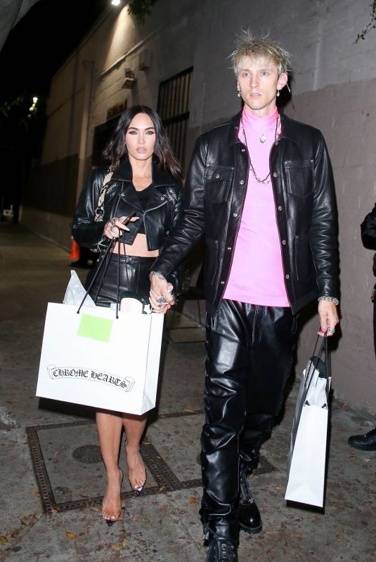 MEGAN FOX and Machine Gun Kelly Megan Fox at Chrome Hearts in Hollywood 06/10/2021