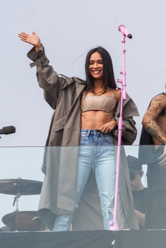 MEGAN FOX at Machine Gun Kelly’s Concert in Venice Beach 06/19/2021