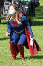 MELISSA BENOIST on the Set of Supergirl, Final Season in Vancouver 06/08/2021