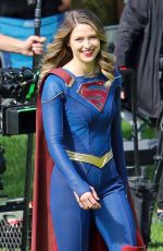 MELISSA BENOIST on the Set of Supergirl, Final Season in Vancouver 06/08/2021