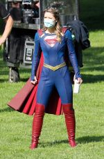 MELISSA BENOIST on the Set of Supergirl, Final Season in Vancouver 06/08/2021