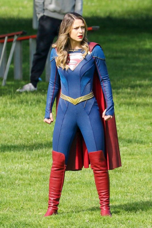 MELISSA BENOIST on the Set of Supergirl, Final Season in Vancouver 06/08/2021