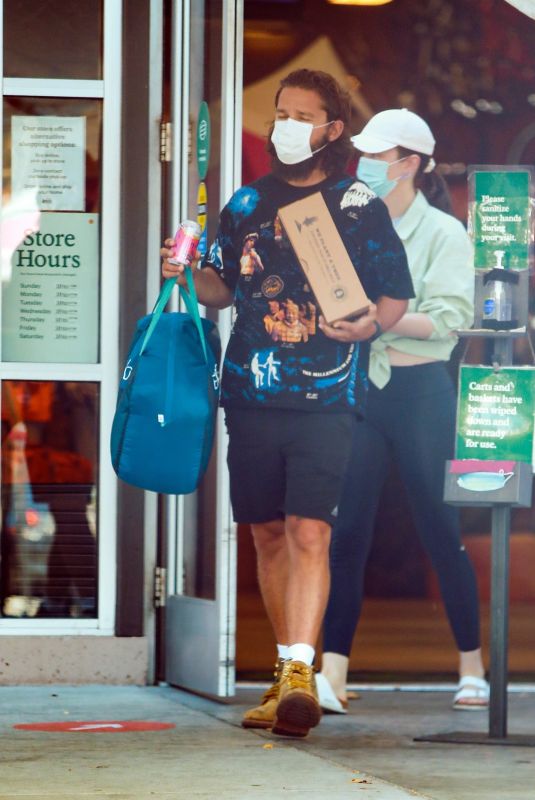 MIA GOTH and Shia Labeouf at Pavilions and a Camping Store in Pasadena 06/06/2021