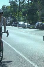 MIA GOTH and Shia Labeouf Out Riding Bikes in Pasadena 06/06/2021
