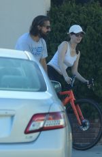 MIA GOTH and Shia Labeouf Out Riding Bikes in Pasadena 06/06/2021