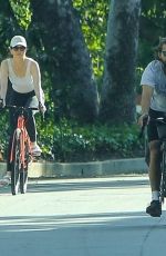 MIA GOTH and Shia Labeouf Out Riding Bikes in Pasadena 06/06/2021