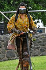 MICHELLE RODRIGUEZ Arrives on the Set of Dungeons and Dragons at Carrickfergus Castle 06/26/2021