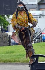 MICHELLE RODRIGUEZ Arrives on the Set of Dungeons and Dragons at Carrickfergus Castle 06/26/2021