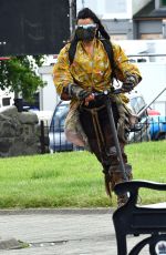 MICHELLE RODRIGUEZ Arrives on the Set of Dungeons and Dragons at Carrickfergus Castle 06/26/2021