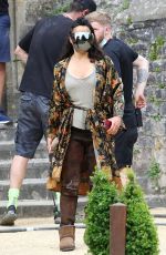 MICHELLE RODRIGUEZ on the Set of New Dungeons and Dragons Movie at Wells Cathedral in Somerset 06/10/2021