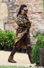 MICHELLE RODRIGUEZ on the Set of New Dungeons and Dragons Movie at Wells Cathedral in Somerset 06/10/2021