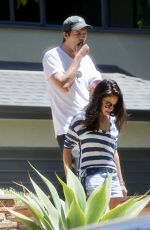 MILA KUNIS and Ashton Kutcher Out in Los Angeles 06/12/2021
