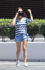 MILA KUNIS in Denim Shorts Out in Beverly Hills 06/13/2021