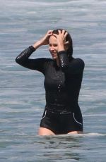 MINNIE DRIVER at a Beach in Malibu 06/21/2021
