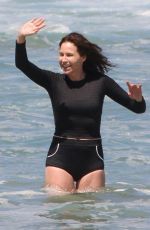 MINNIE DRIVER at a Beach in Malibu 06/21/2021
